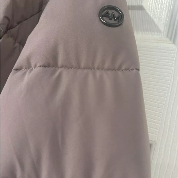 Andrew Marc Long Parka Puffer‎ Jacket Womens Size Medium NWOT Lavender - Picture 5 of 9